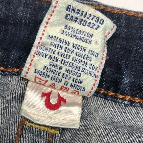AUTHENTIC TRUE RELIGION SKINNY JEANS 26x34 MADE IN USA 🇺🇸 - Picture 5 of 14